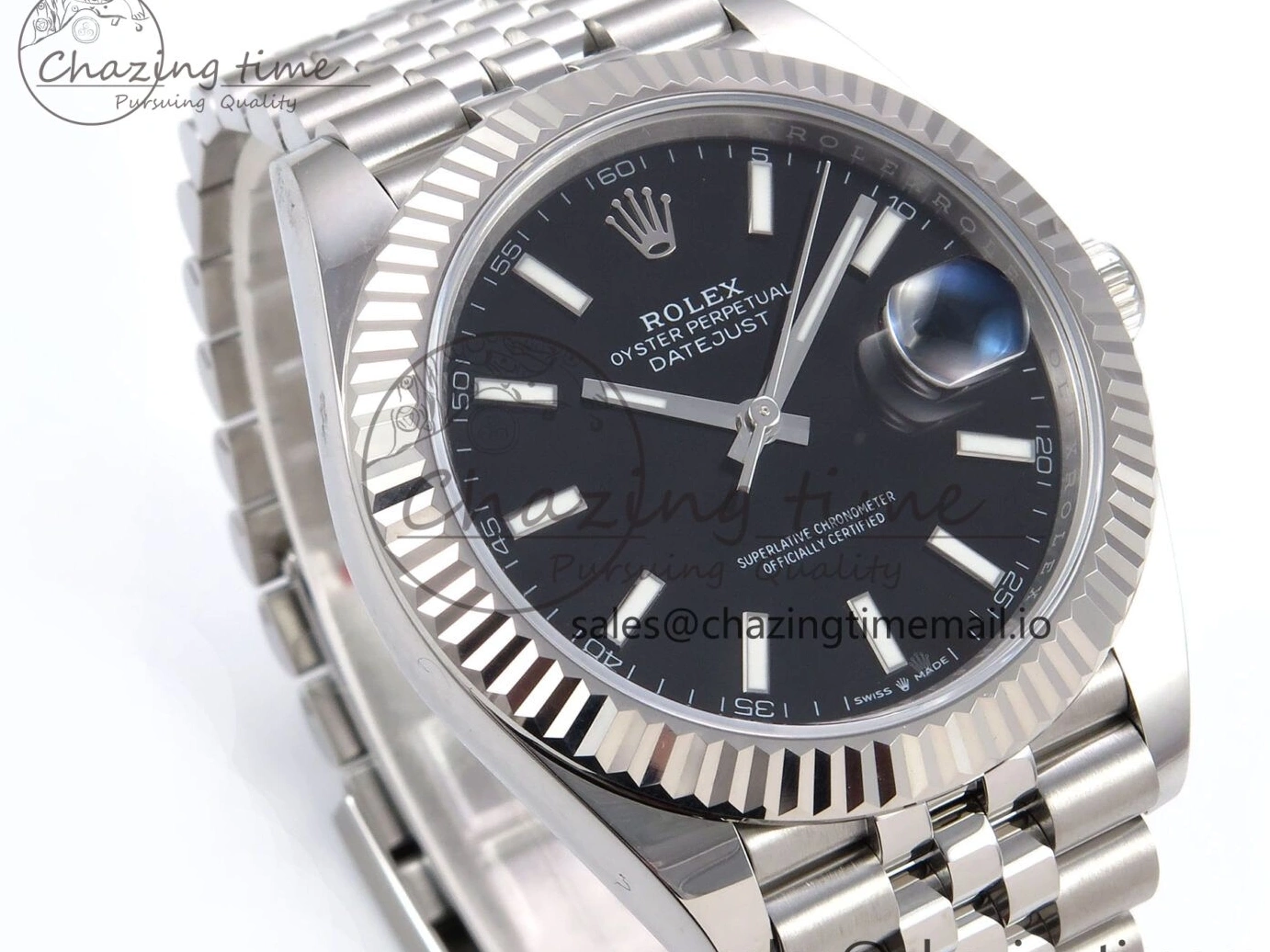 Stick DateJust Bracelet 41 Edition EWEF 126334 Best A3235 on Dial Jubilee Black 0515